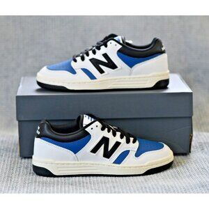 New! New Balance 480 V1 Sneaker | Color: White/Blue Agate/Black | BB480LTA